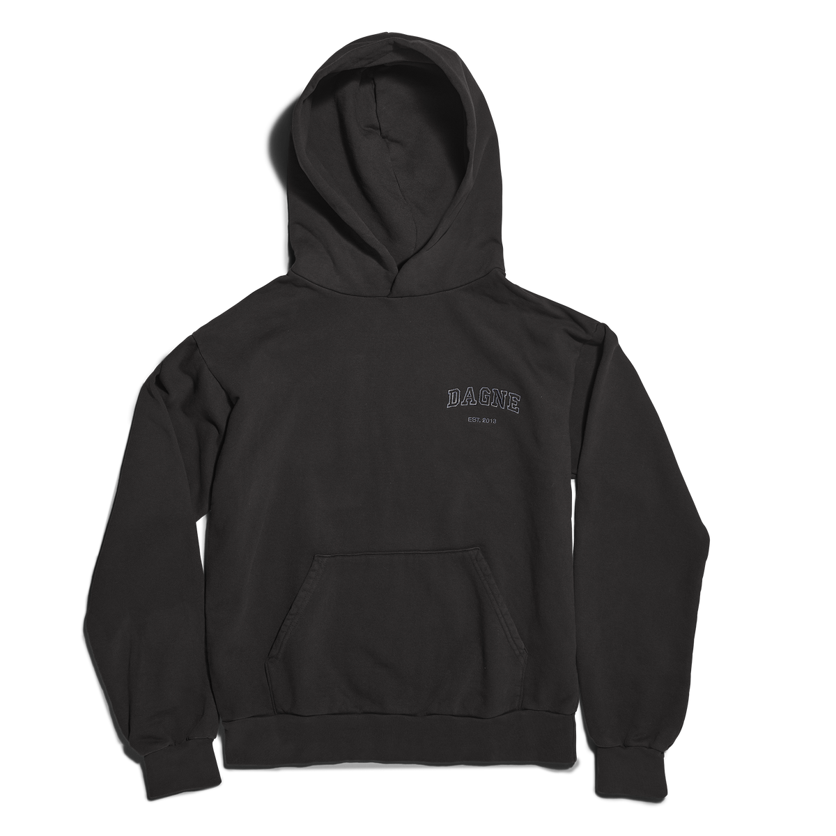 Varsity Logo Hoodie in Onyx, 2X