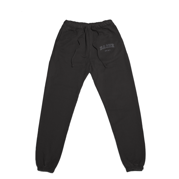 Varsity Logo Sweatpants in Onyx, XS