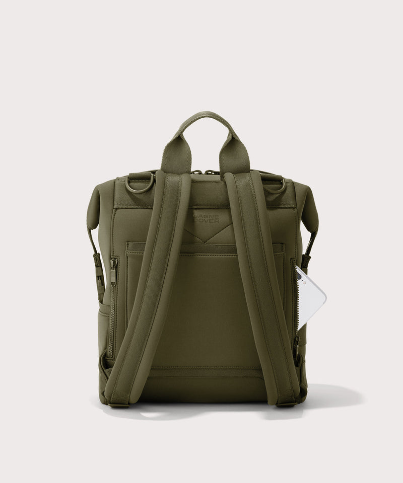 Indi Diaper Backpack in Dark Moss, Medium