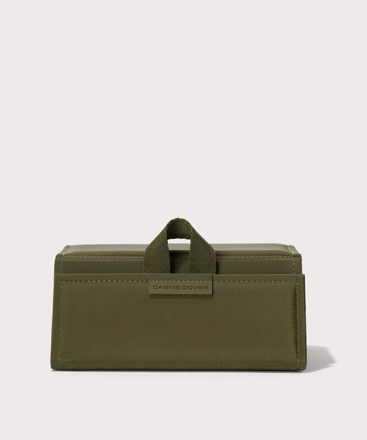 Remi Glasses Case in Dark Moss