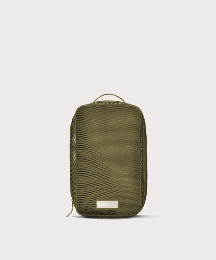 Roma Packing Cube in Dark Moss Air Mesh, Medium