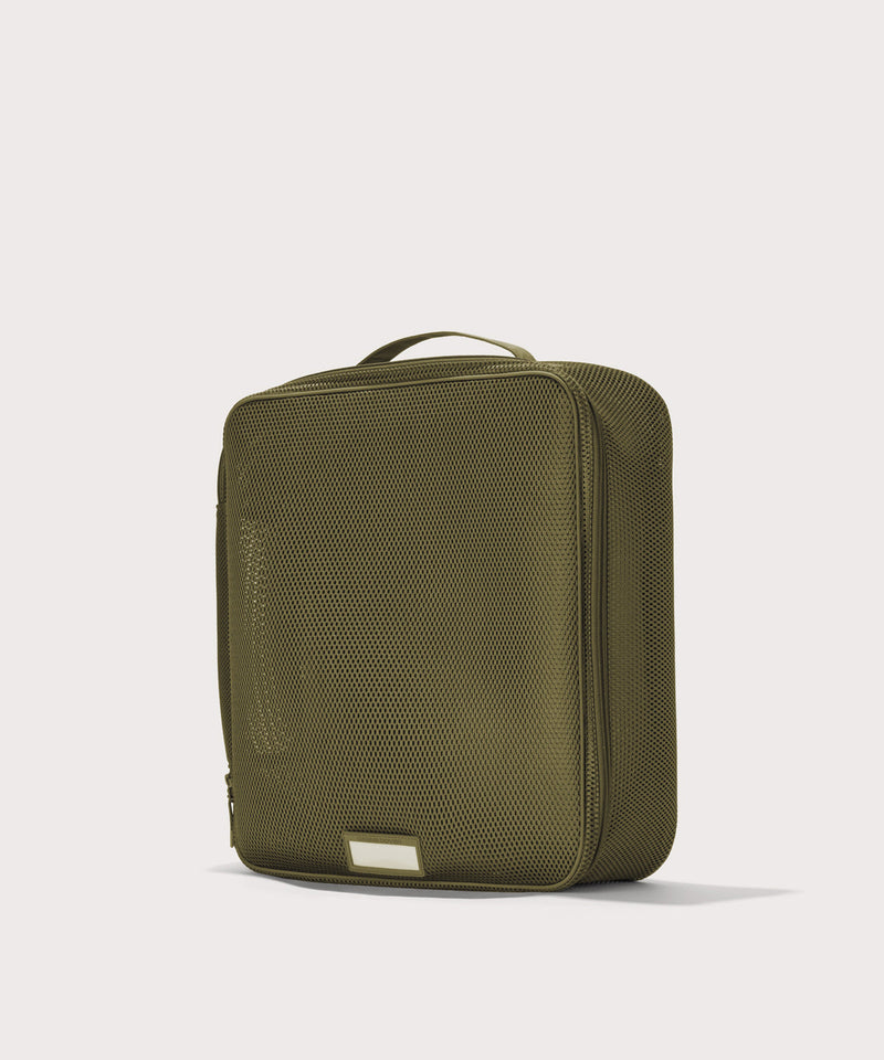 Roma Packing Cube in Dark Moss Air Mesh, Extra Large